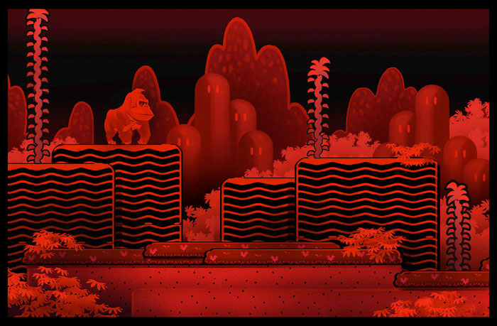 DKC Returns Virtual Boy Style